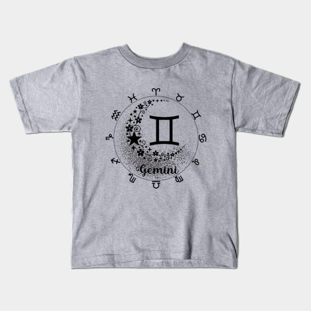 esoteric zodiac signs Kids T-Shirt by Night Fairy